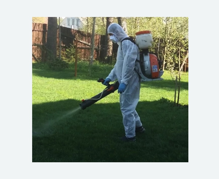 Обработка территории от клещей в Дубровицах